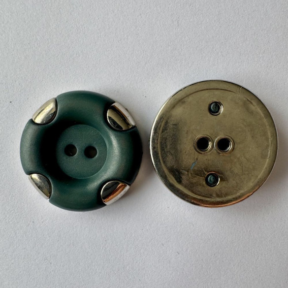 Bouton bleu avec rebord métallique 30 mm - Découvrez des centaines de modèles !