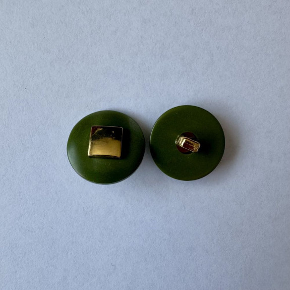 Bouton vert avec carré doré 20 mm - Découvrez des centaines de modèles !