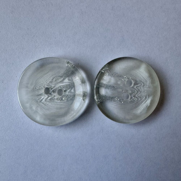 Bouton blanc transparent pailleté 29 mm - Découvrez des centaines de modèles !