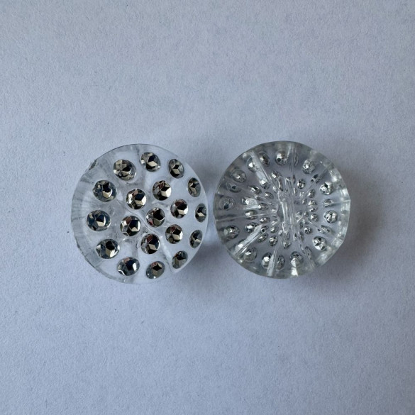 Bouton transparent à strass 25 mm - Découvrez des centaines de modèles !