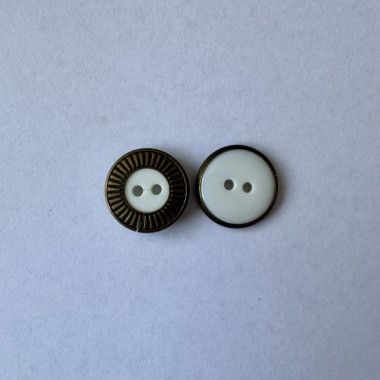 Bouton blanc et bronze 17 mm - Découvrez des centaines de modèles !