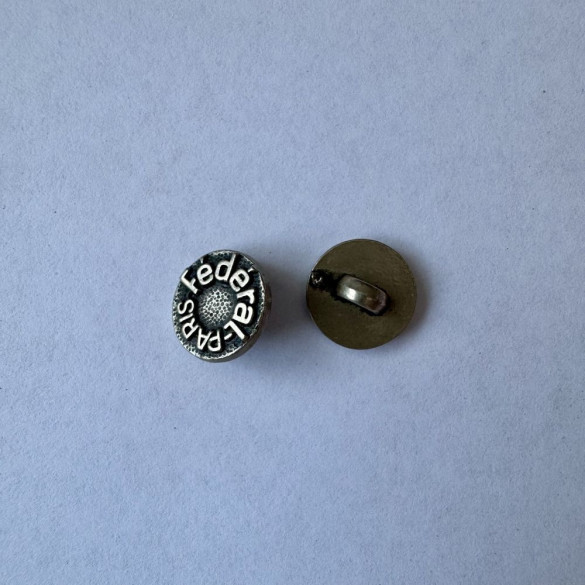 Bouton métallique gris Federal Paris 15 mm - Découvrez des centaines de modèles !