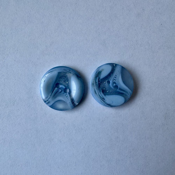 Bouton bleu clair à paillettes 19 mm - Découvrez des centaines de modèles !