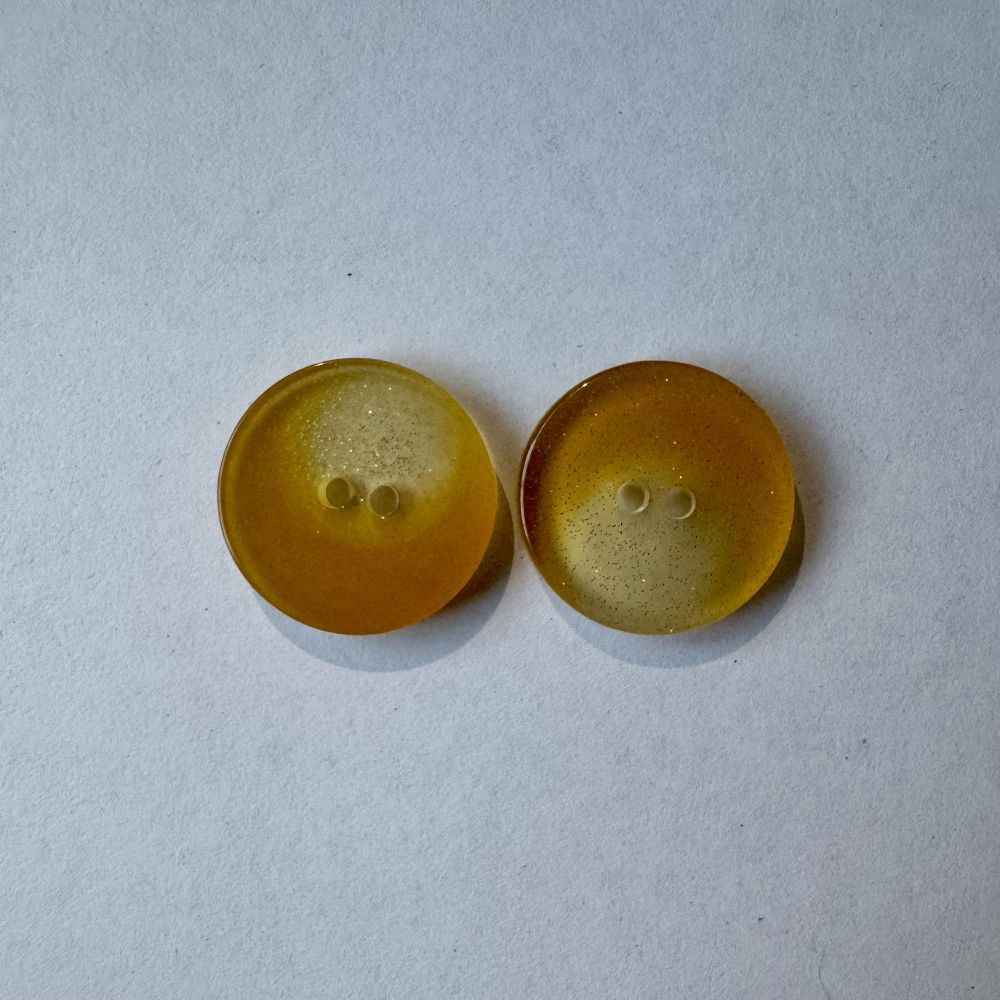 Bouton jaune et orange pailleté 21 mm - Découvrez des centaines de modèles !