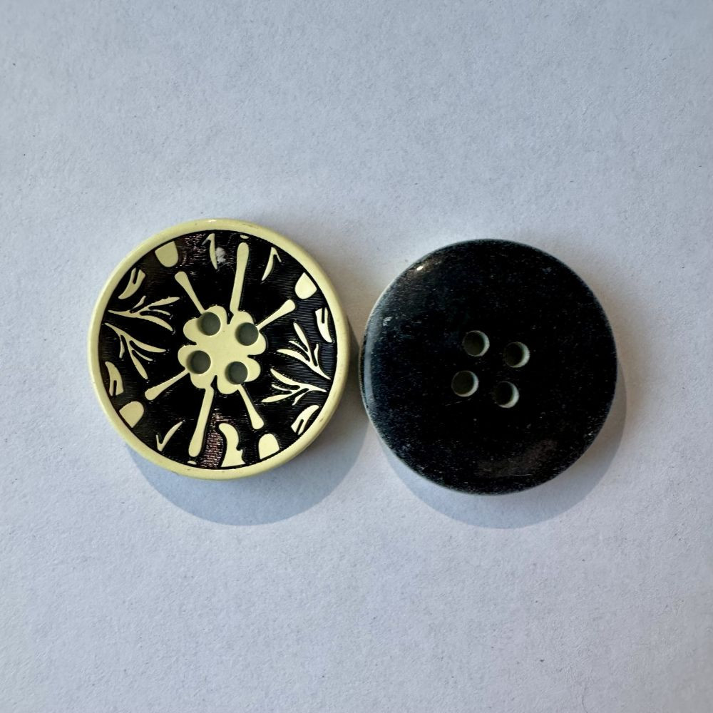 Bouton noir et blanc 27 mm - Découvrez des centaines de modèles !