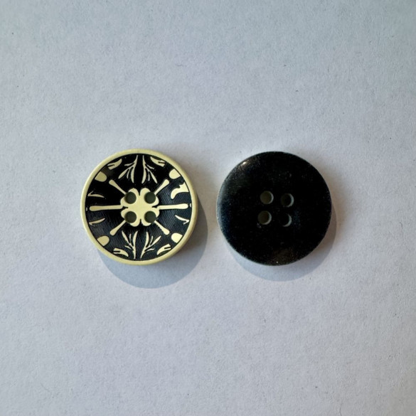 Bouton noir et blanc 21 mm - Découvrez des centaines de modèles !