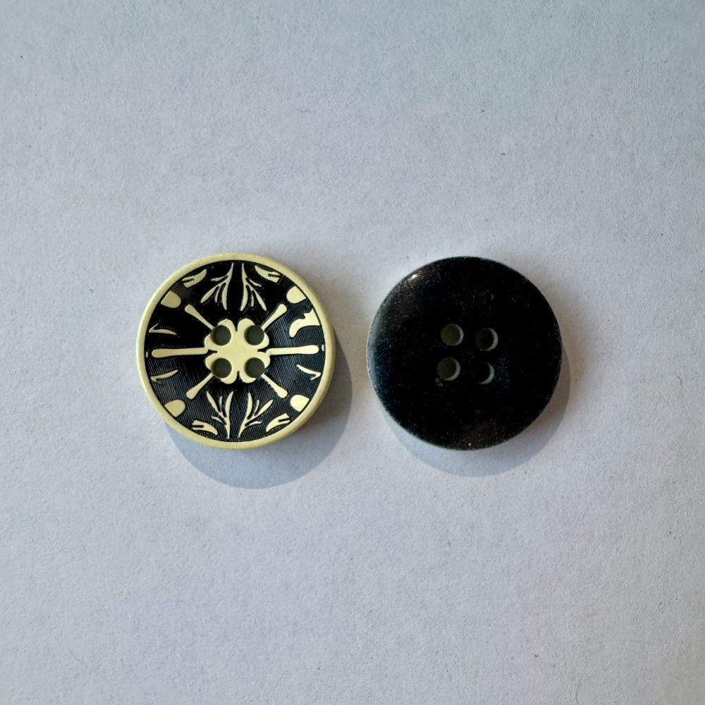 Bouton noir et blanc 21 mm - Découvrez des centaines de modèles !