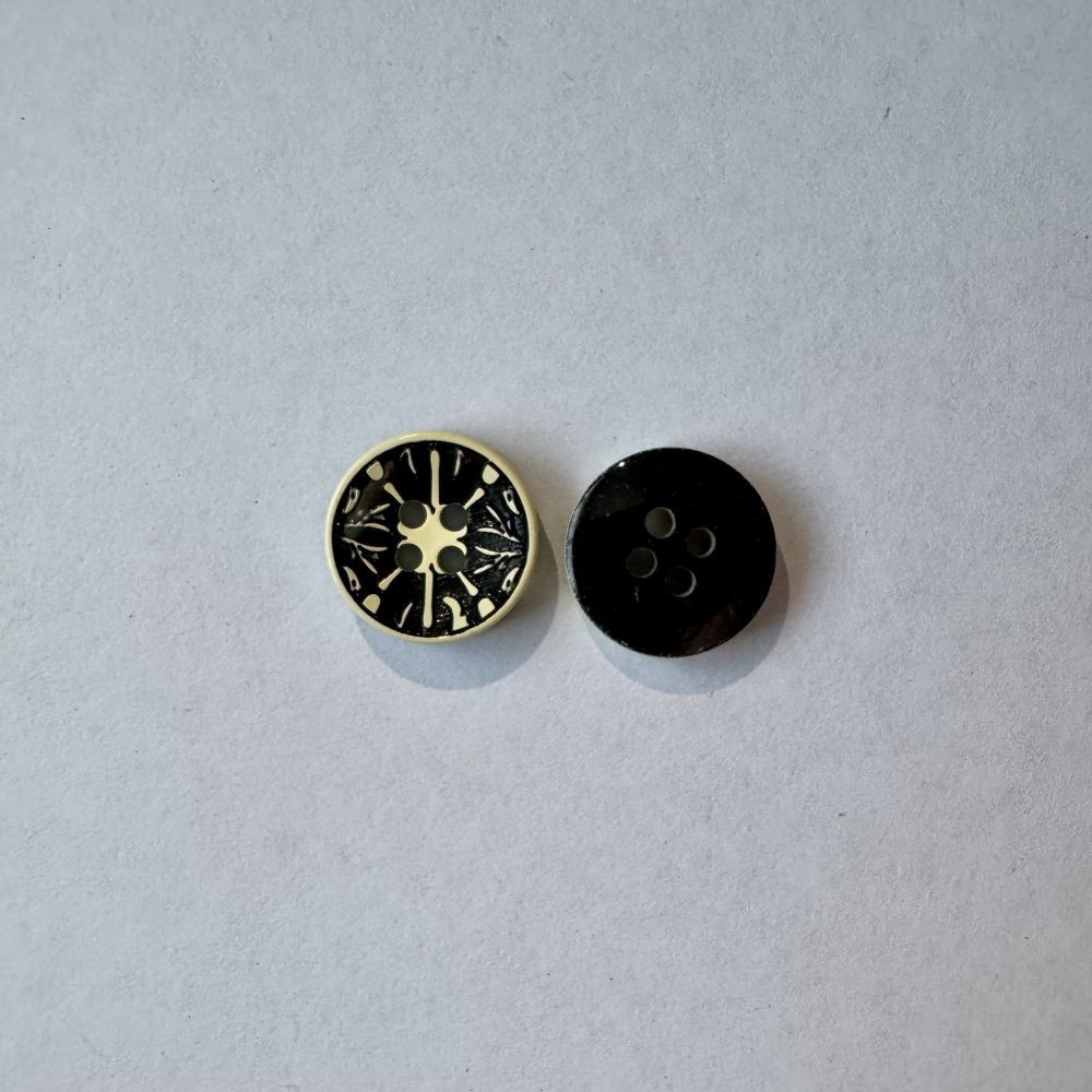 Bouton noir et blanc 14 mm - Découvrez des centaines de modèles !