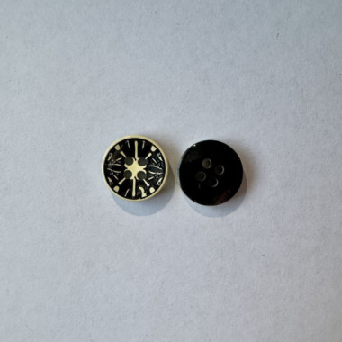Bouton noir et blanc 14 mm - Découvrez des centaines de modèles !