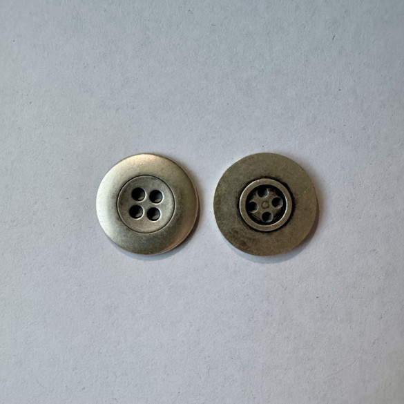 Bouton métallique gris 20 mm - Découvrez des centaines de modèles !