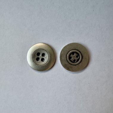 Bouton métallique gris 20 mm - Découvrez des centaines de modèles !