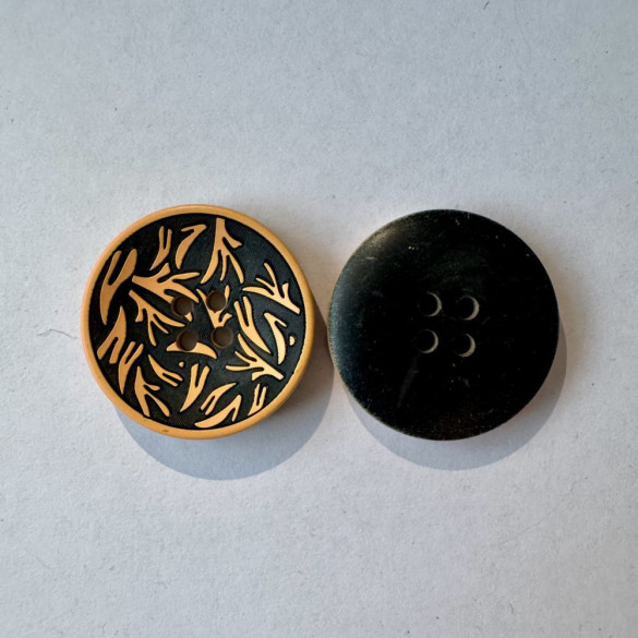 Bouton noir et orange 27 mm - Découvrez des centaines de modèles !