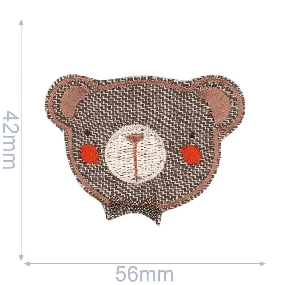 Thermocollant HKM Tête d'ours en peluche