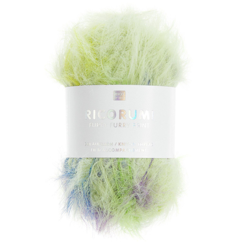 Ricorumi Furry Furry Print – Fil duveteux imprimé pour amigurumis