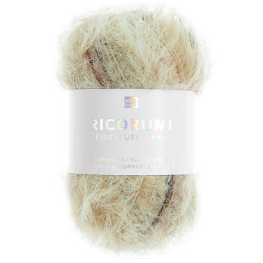 Ricorumi Furry Furry Print – Fil duveteux imprimé pour amigurumis
