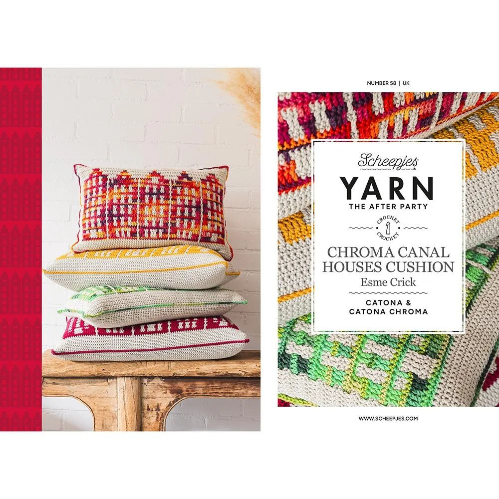 Livre YARN - The After Party n°58 Chroma Canal Houses Cushion