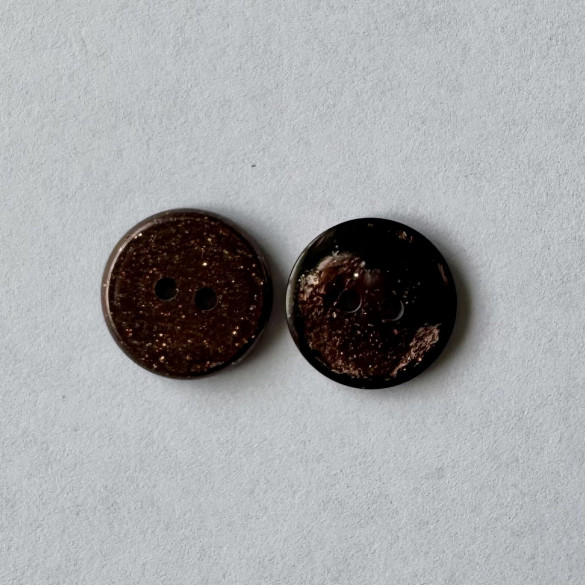 Bouton marron pailleté 15 mm - Découvrez des centaines de modèles !