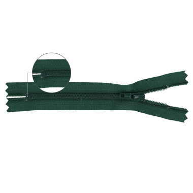 Fermeture éclair à spirale avec extrémité fermée YKK (Vert - 890)