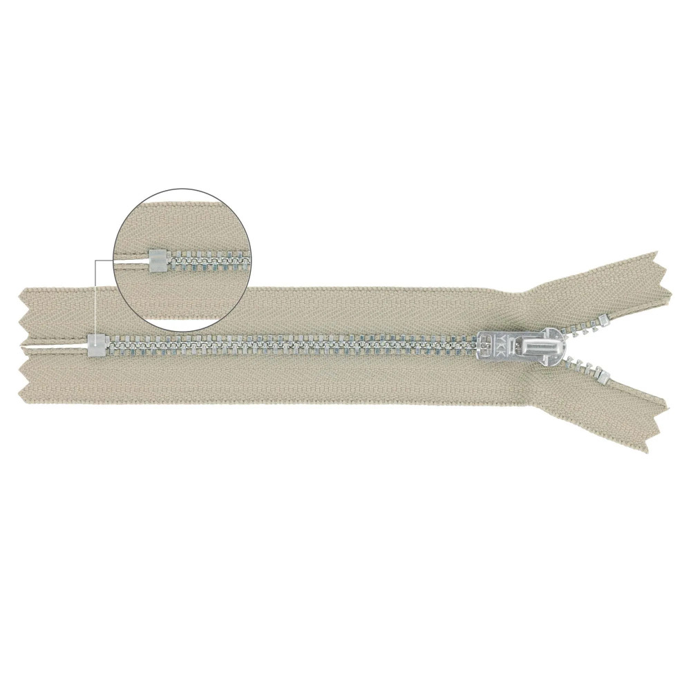 Fermeture éclair YZiP avec extrémité fermée YKK (Beige - 573)