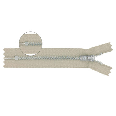 Fermeture éclair YZiP avec extrémité fermée YKK (Beige - 573)