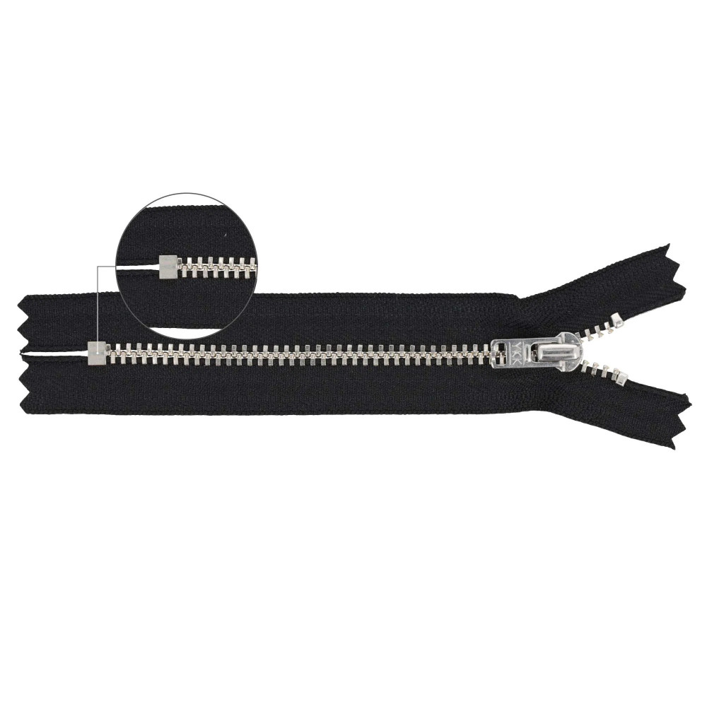 Fermeture éclair YZiP avec extrémité fermée YKK (Noir - 580)