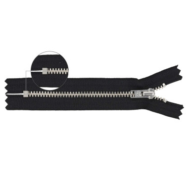 Fermeture éclair YZiP avec extrémité fermée YKK (Noir - 580)