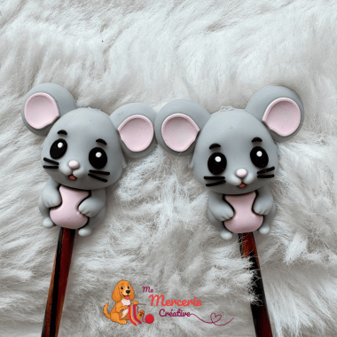 Bouchons stoppeurs de mailles - Souris grise