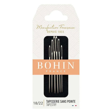 Assortiment d'aiguilles pour canevas et point de croix 18/22 Bohin