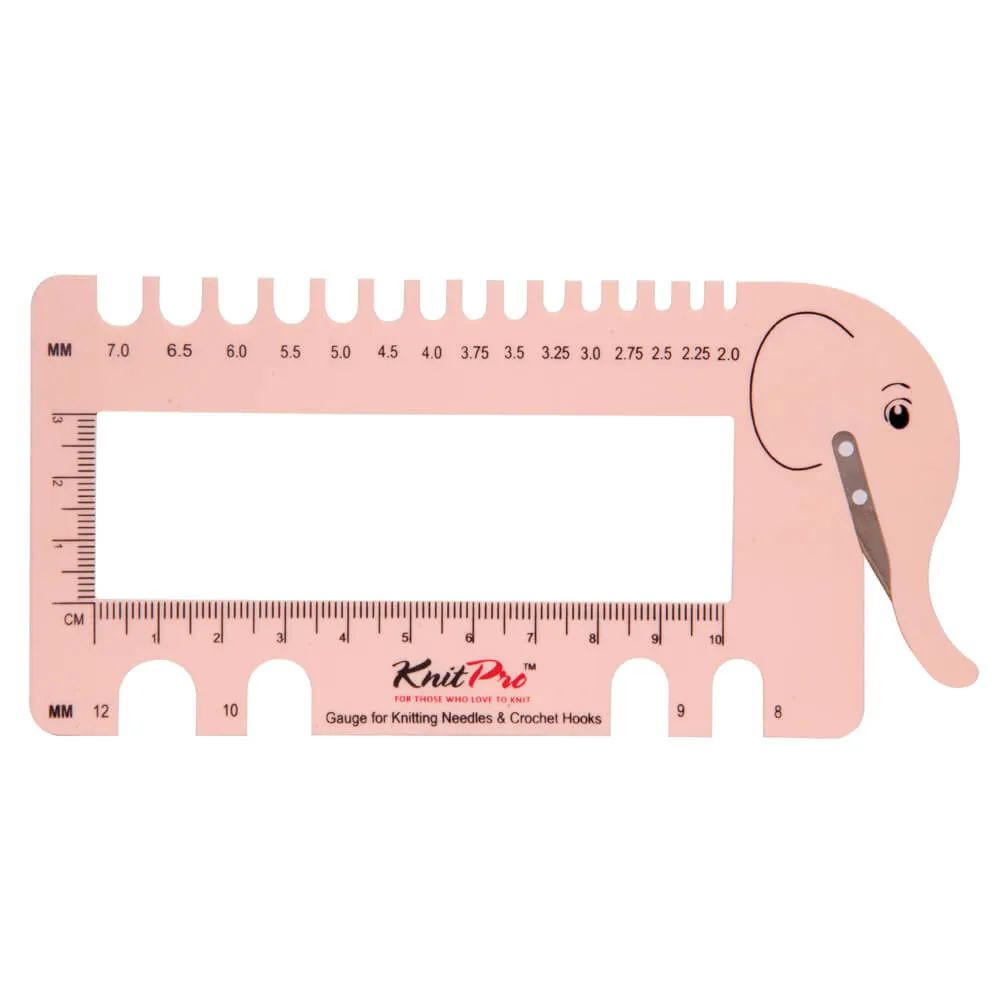 Jauge coupe fil éléphant rose KnitPro