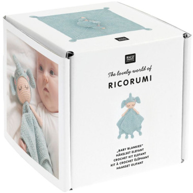 Kit crochet Ricorumi Baby Blankies Eléphant Rico Design