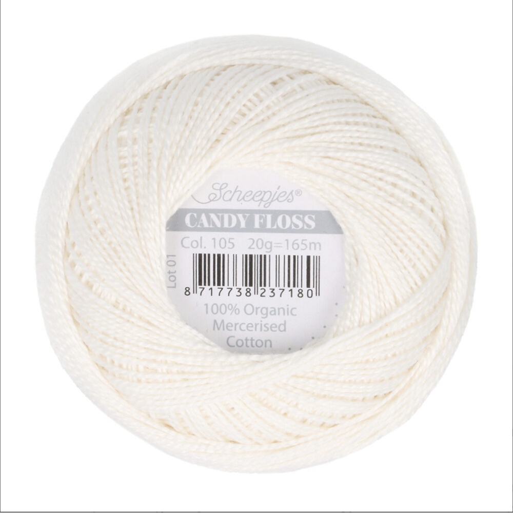 Fil fin 100% coton mercerisé Scheepjes Candy Floss