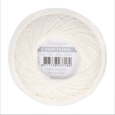 Fil fin 100% coton mercerisé Scheepjes Candy Floss