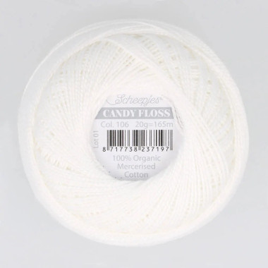 Fil fin 100% coton mercerisé Scheepjes Candy Floss