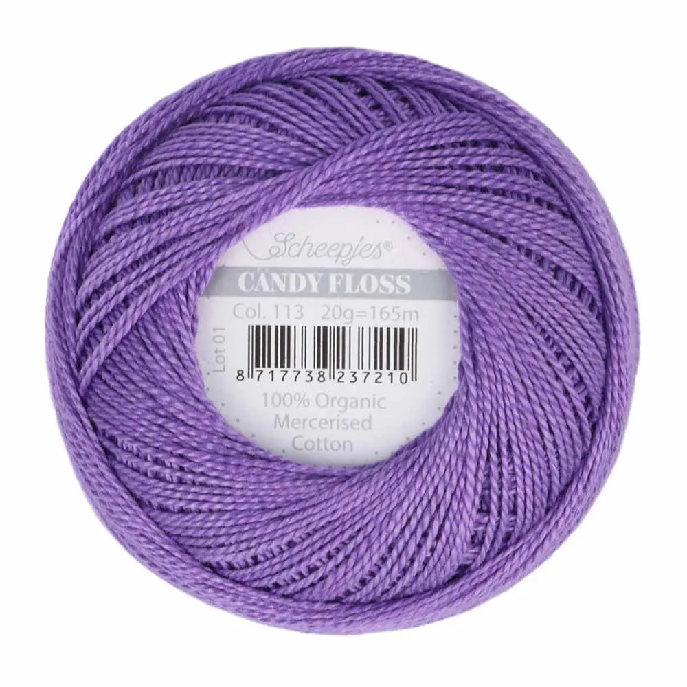 Fil fin 100% coton mercerisé Scheepjes Candy Floss