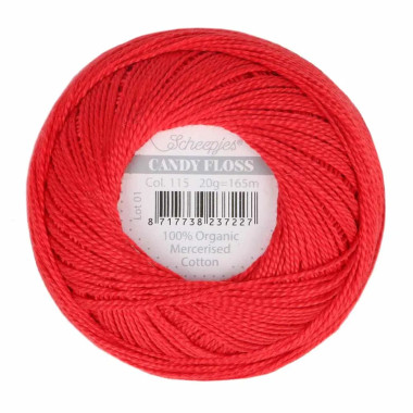 Fil fin 100% coton mercerisé Scheepjes Candy Floss