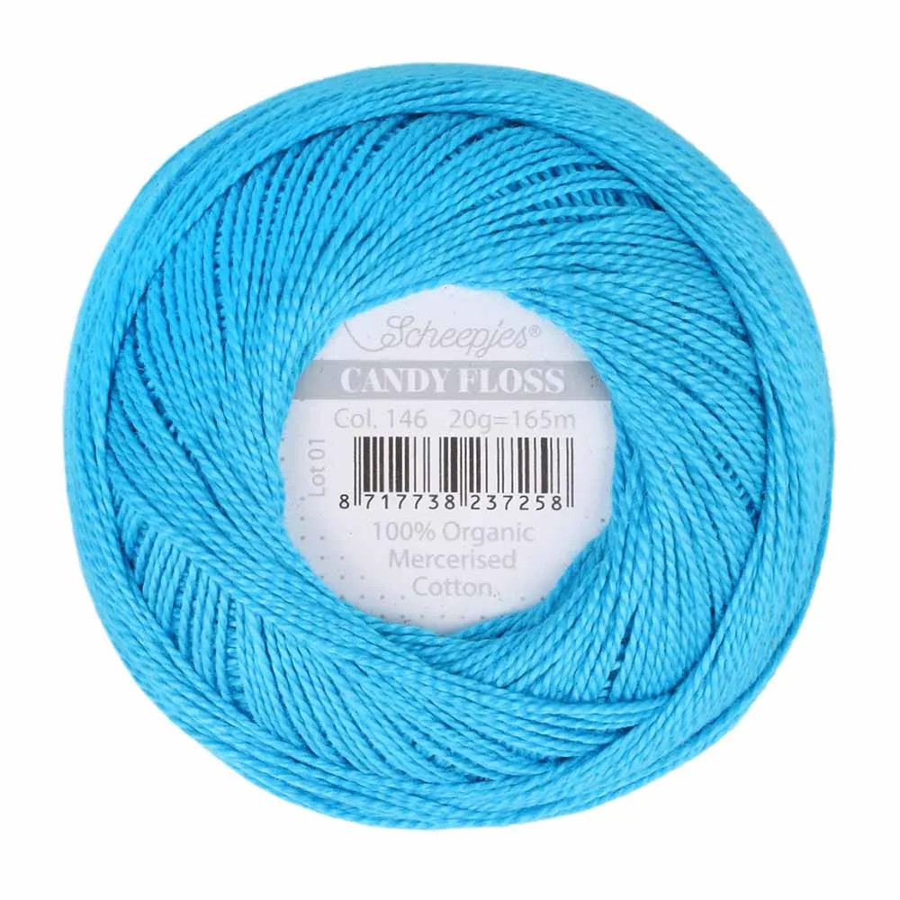 Fil fin 100% coton mercerisé Scheepjes Candy Floss