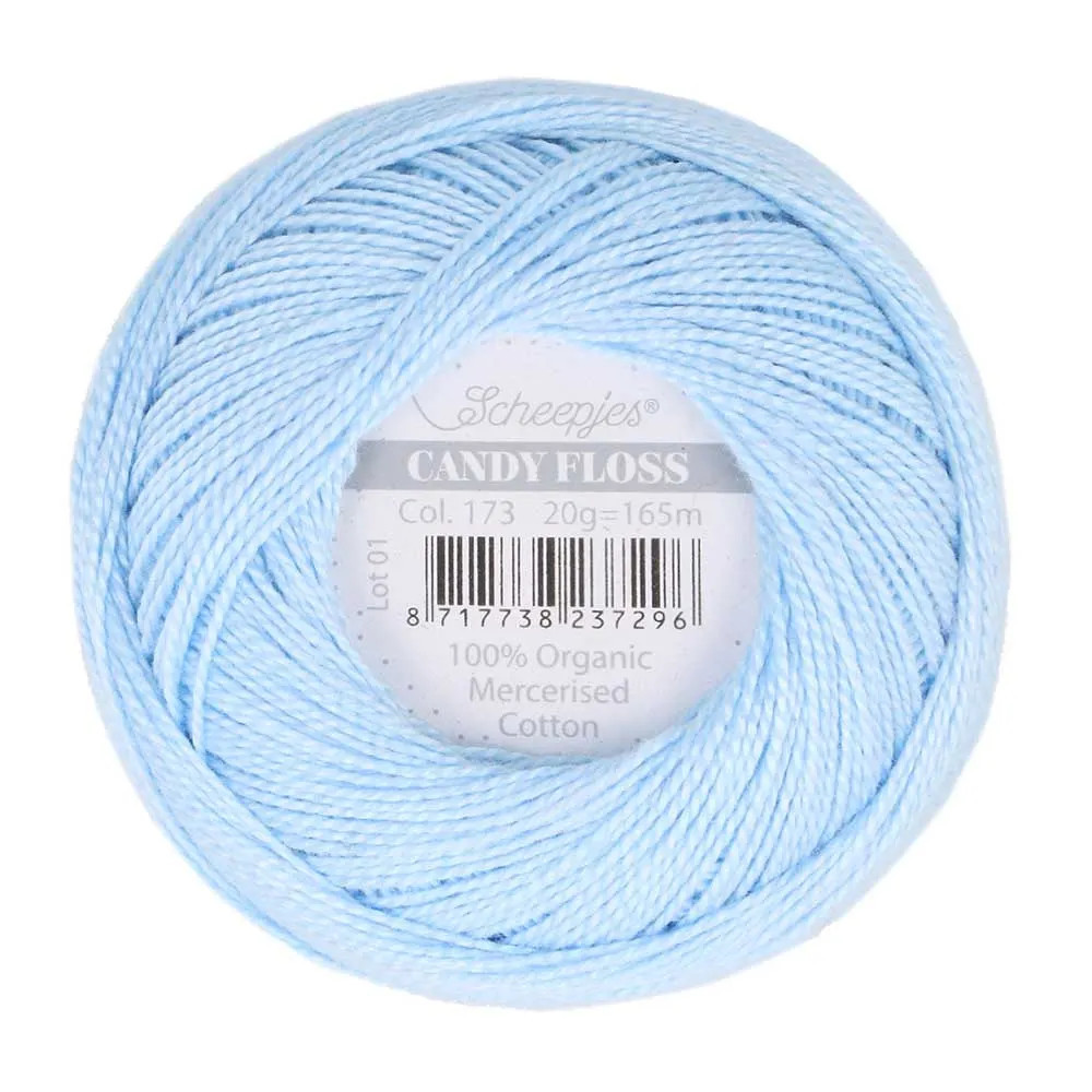 Fil fin 100% coton mercerisé Scheepjes Candy Floss