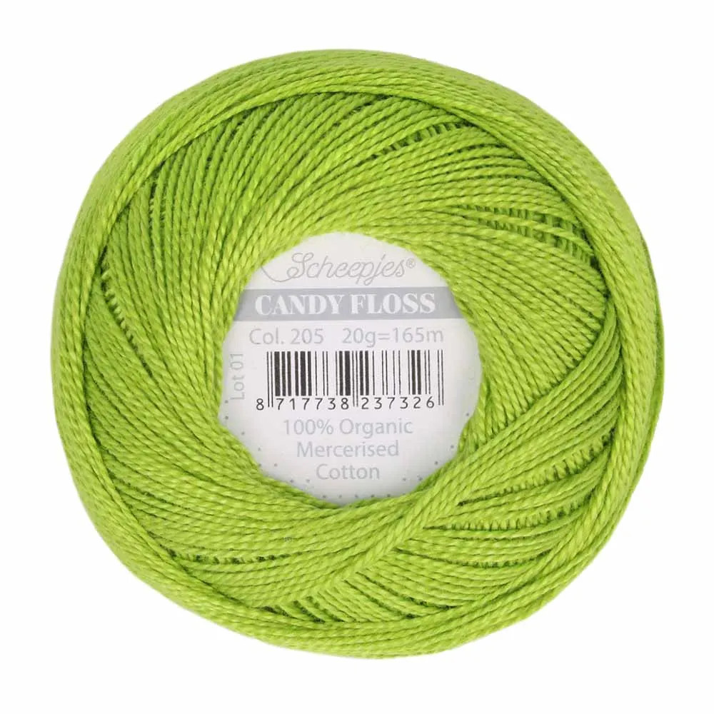 Fil fin 100% coton mercerisé Scheepjes Candy Floss