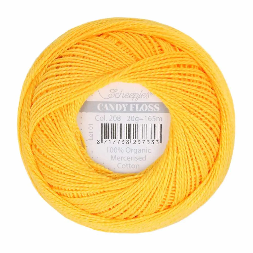 Fil fin 100% coton mercerisé Scheepjes Candy Floss