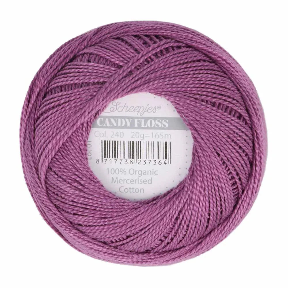 Fil fin 100% coton mercerisé Scheepjes Candy Floss