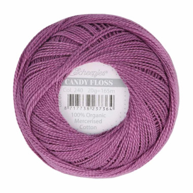 Fil fin 100% coton mercerisé Scheepjes Candy Floss