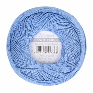 Fil fin 100% coton mercerisé Scheepjes Candy Floss