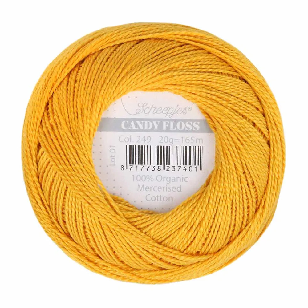 Fil fin 100% coton mercerisé Scheepjes Candy Floss