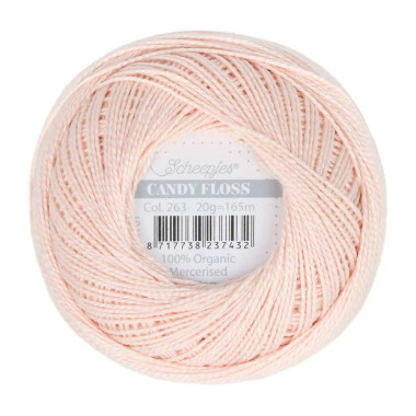 Fil fin 100% coton mercerisé Scheepjes Candy Floss