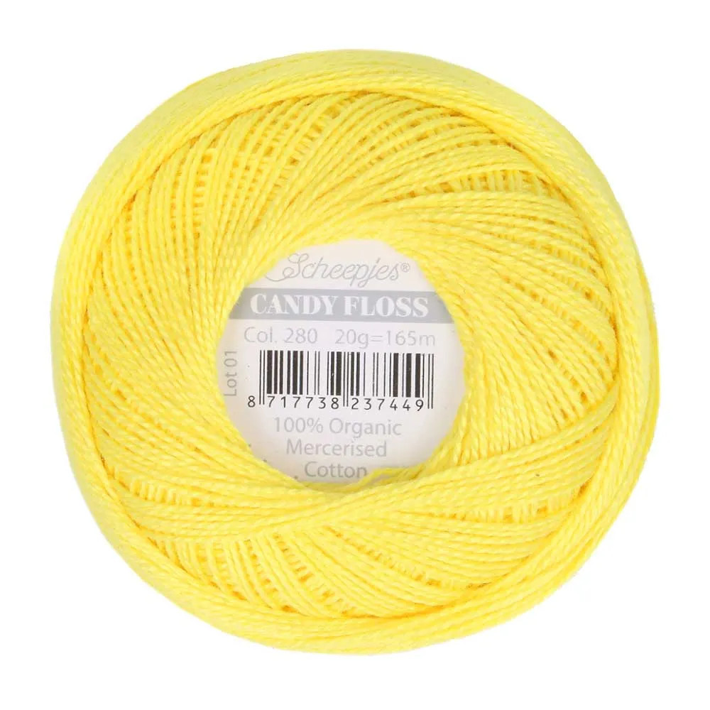 Fil fin 100% coton mercerisé Scheepjes Candy Floss