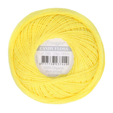 Fil fin 100% coton mercerisé Scheepjes Candy Floss