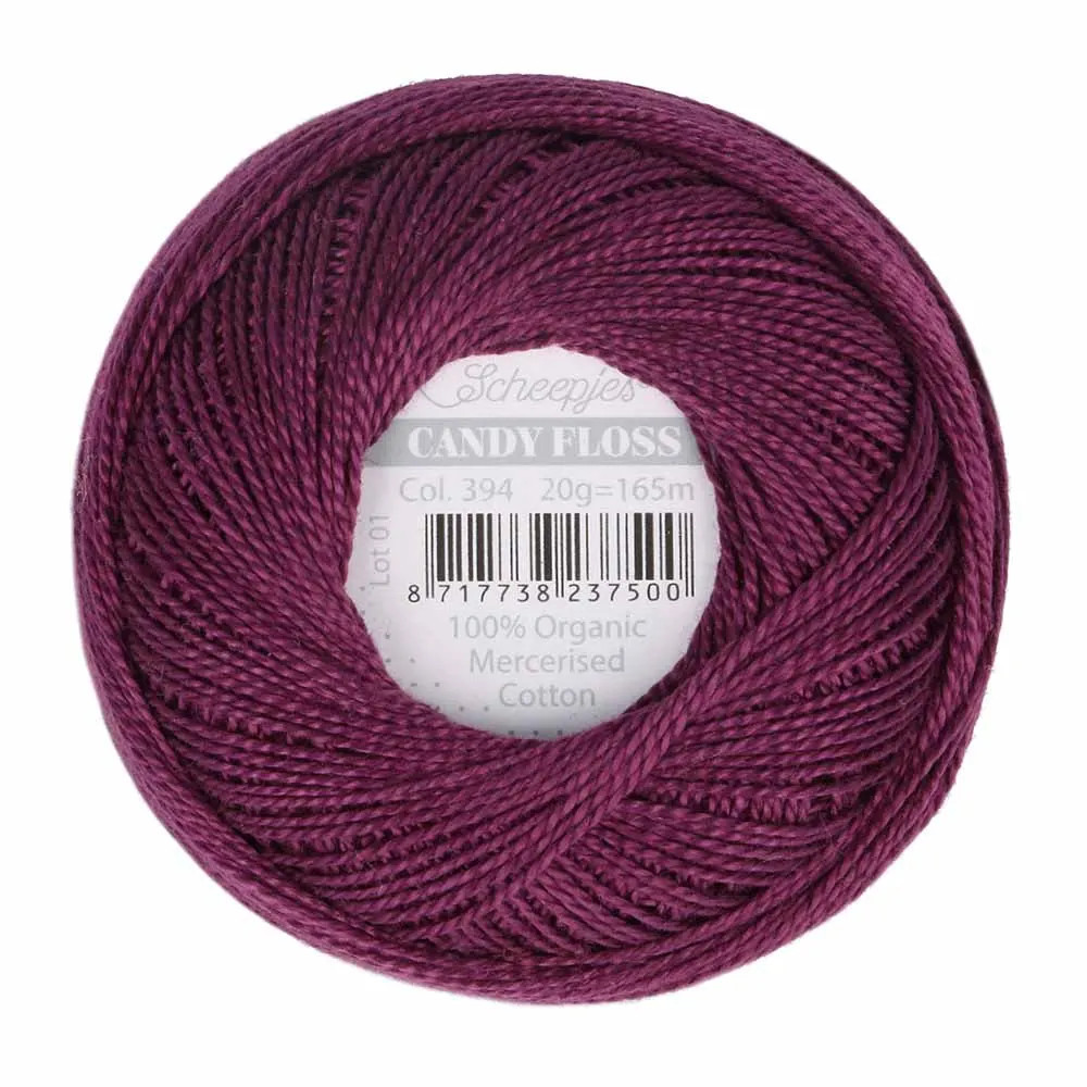 Fil fin 100% coton mercerisé Scheepjes Candy Floss