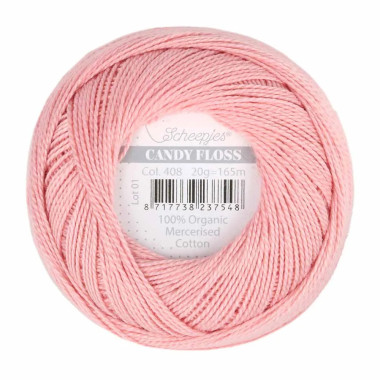 Fil fin 100% coton mercerisé Scheepjes Candy Floss