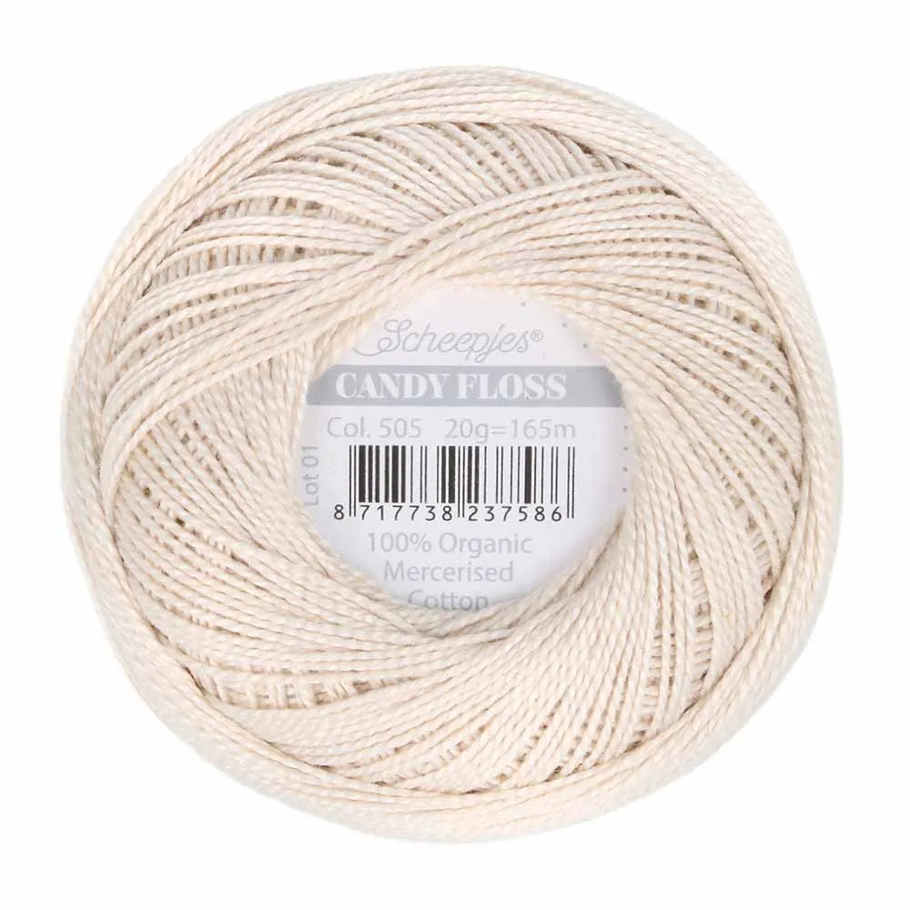 Fil fin 100% coton mercerisé Scheepjes Candy Floss
