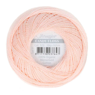 Fil fin 100% coton mercerisé Scheepjes Candy Floss